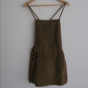 Free People Corduroy Overall Dress